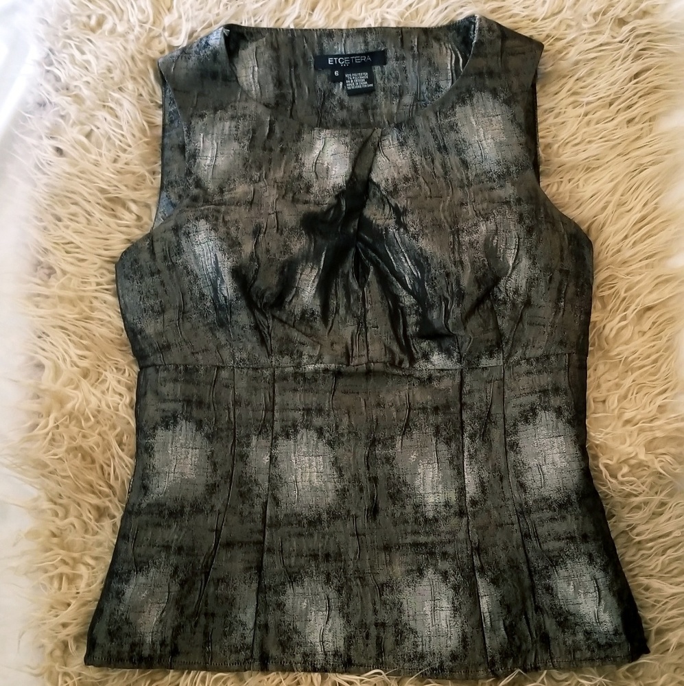 Etcetera Two-Piece Metalic Dress